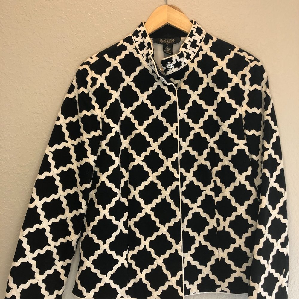 PECK & PECK Collection | Blazer | B&W | SZ: Large